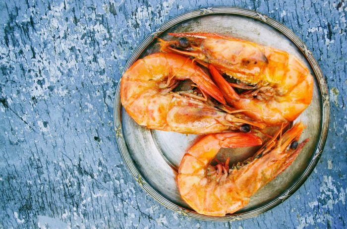 Gambas en ensalada, mostrando sus propiedades